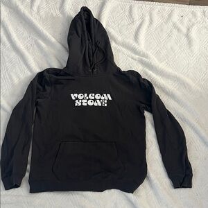 Women’ Volcom Black Pullover with White Logo